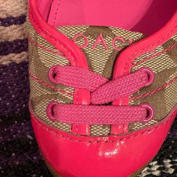 Coach Danni Women's Pink and Tan Flats size 7. - Picture 7 of 8